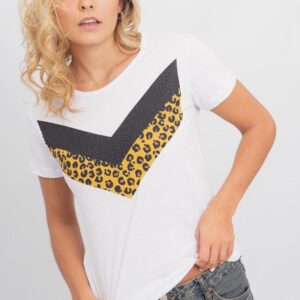 REMERA PRINT CON STRASS